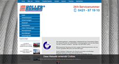 Desktop Screenshot of holler-krane.de