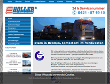 Tablet Screenshot of holler-krane.de